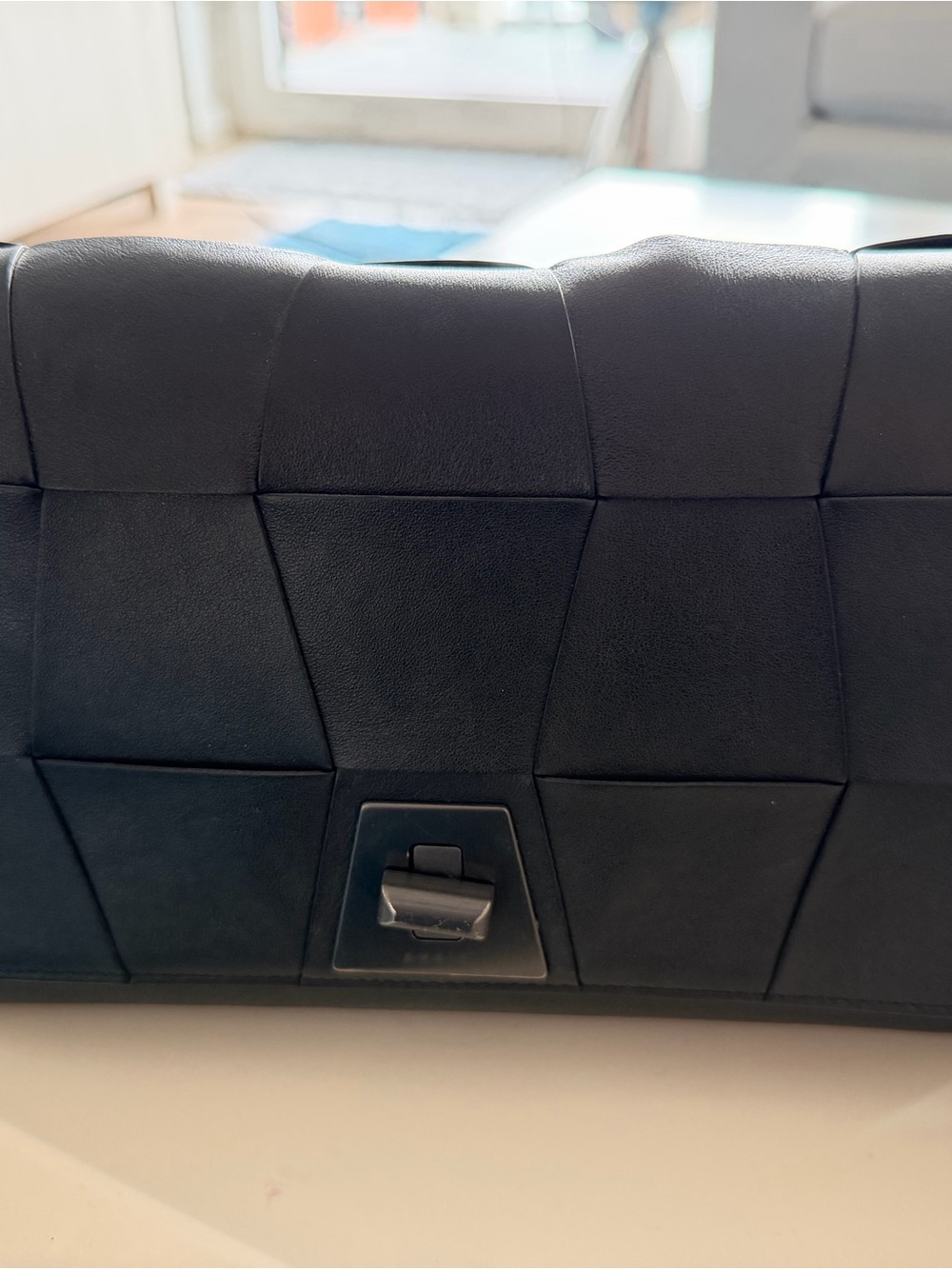 Akris Woven Leather Crossbody Bag in black - Picture 4 of 7